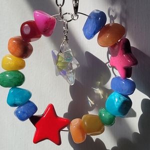 Rainbow Star Suncatcher/Rearview Mirror Charm